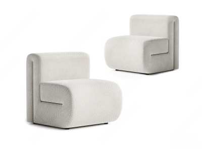 MISSANA现代单人沙发3D模型下载